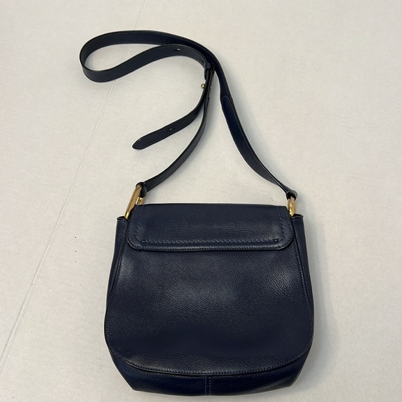 MARC JACOBS BLUE LEATHER CROSSBODY SADDLE BAG - Picture 4 of 16